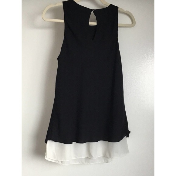 Ralph Lauren Black White Tank Top Shirt Blouse Size Small - Picture 8 of 9